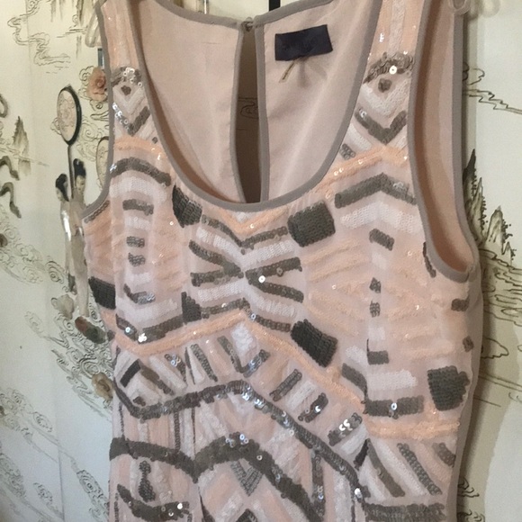 Sequin beaded cocktail party dress - Picture 5 of 8